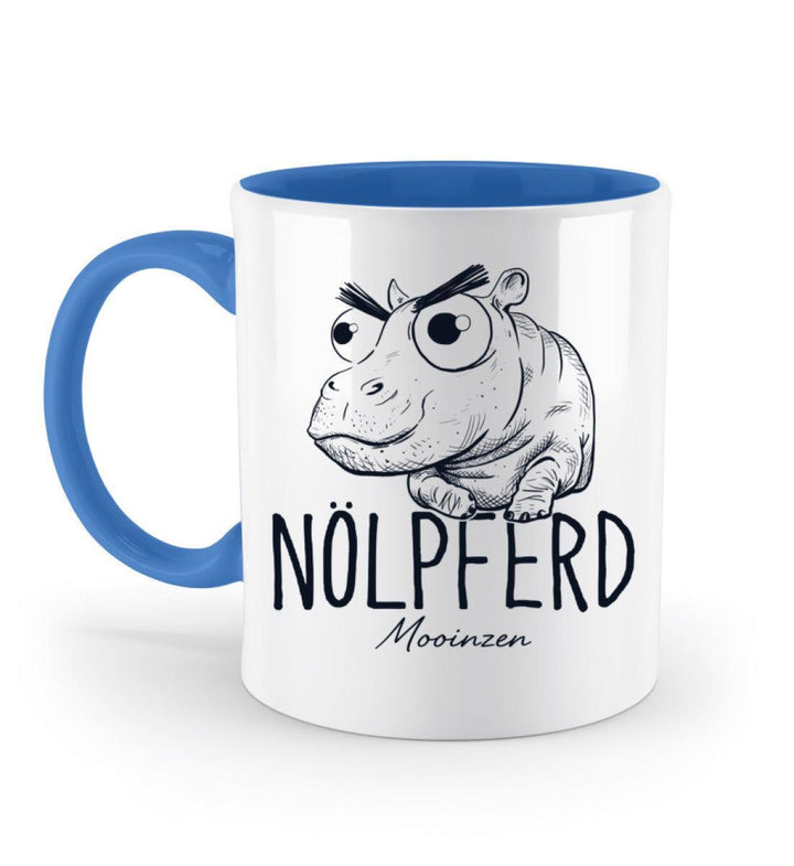 Nölpferd · Keramiktasse Zweifarbig-Keramik Tasse Zweifarbig-Blue-330ml-Mooinzen