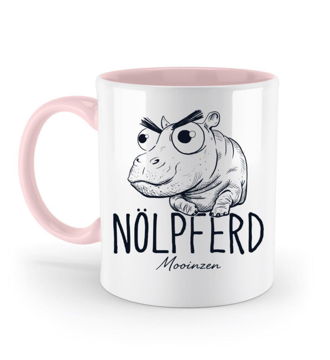 Nölpferd · Keramiktasse Zweifarbig-Keramik Tasse Zweifarbig-Powder Pink-330ml-Mooinzen