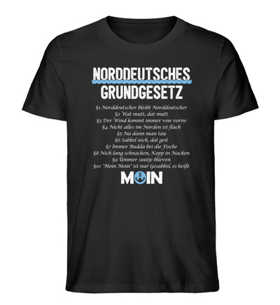 Norddeutsches Grundgesetz · Herren Premium Bio T-Shirt-Herren Premium Bio T-Shirt-Black-XS-Mooinzen