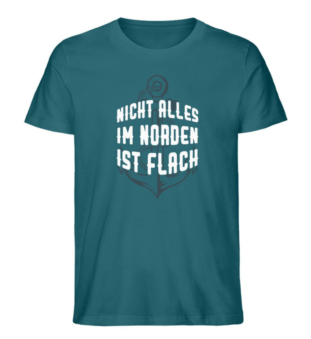 Norden nicht flach · Herren Premium Bio T-Shirt-Herren Premium Bio T-Shirt-Ocean Depth-XL-Mooinzen