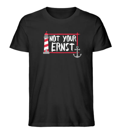 Not your ernst · Herren Premium Bio T-Shirt-Herren Premium Bio T-Shirt-Black-XS-Mooinzen