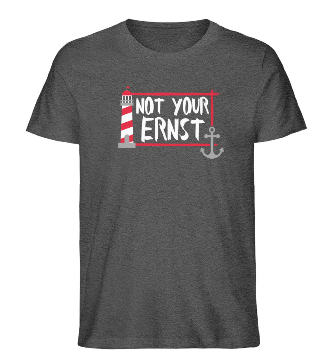 Not your ernst · Herren Premium Bio T-Shirt-Herren Premium Bio T-Shirt-Dark Heather Grey-S-Mooinzen