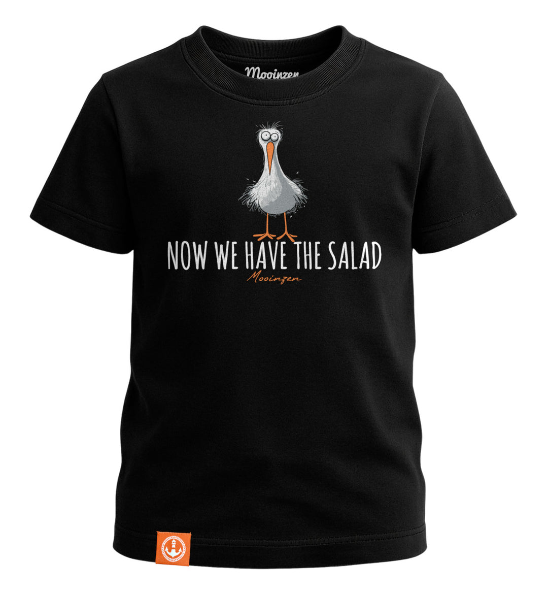 Now We Have The Salad · Kinder Premium Signature Bio T-Shirt-Kinder Premium Bio T-Shirt (Eigenproduktion)-black-beauty-98/104-Mooinzen