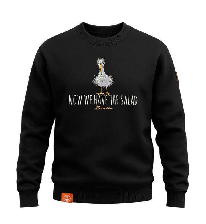 Now We Have The Salad · Unisex Signature Premium Bio Sweatshirt-Unisex Signature Bio Sweatshirt-black-beauty-S-Mooinzen