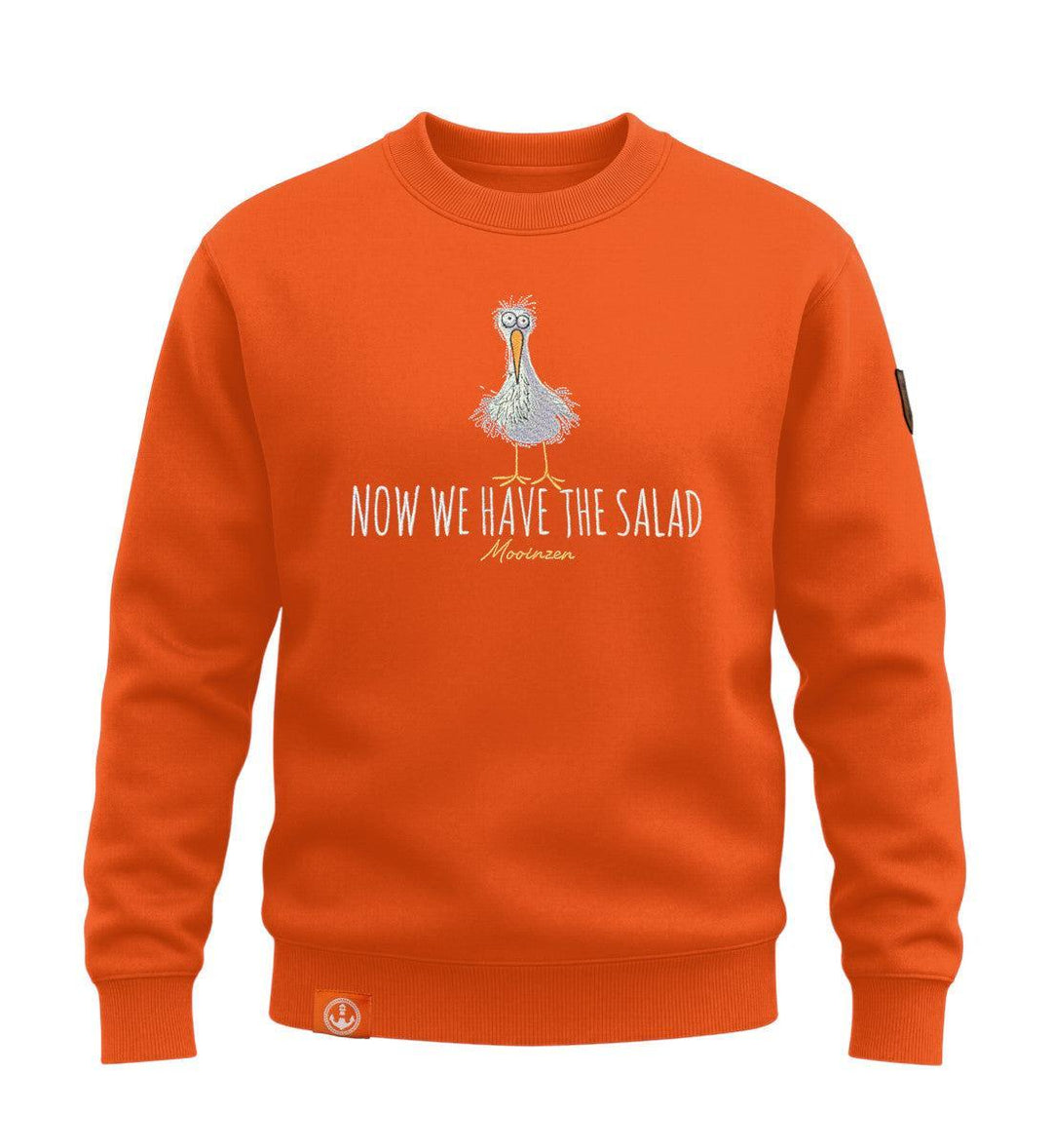 Now We Have The Salad · Unisex Signature Premium Bio Sweatshirt-Unisex Signature Bio Sweatshirt-scarlet-ibis-S-Mooinzen