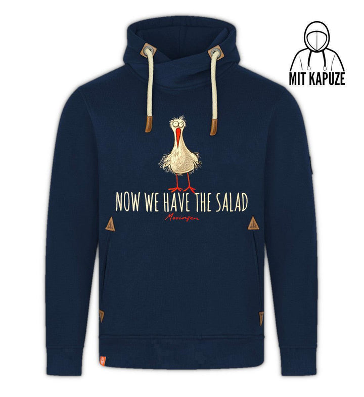 Now we have the Salad (Stick) · Unisex Bio Schalkragen Hoodie-Unisex Bio Schalkragen Hoodie-dress-blue-S-Mooinzen