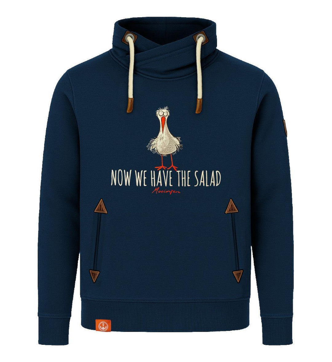 Now we have the Salad · Unisex Bio Schalkragen Sweatshirt (ohne Kapuze)-Unisex Bio Schalkragen Sweatshirt-dress-blue-S-Mooinzen