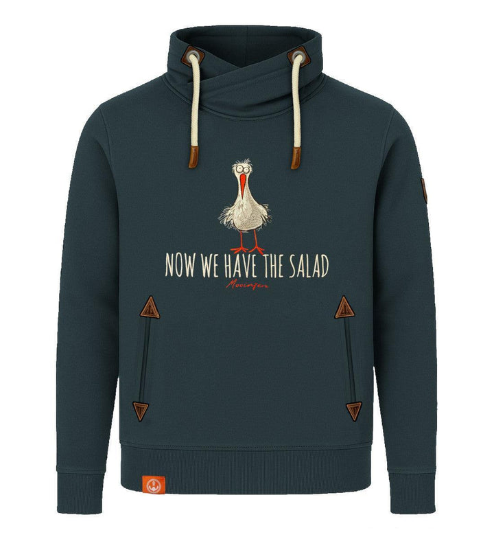 Now we have the Salad · Unisex Bio Schalkragen Sweatshirt (ohne Kapuze)-Unisex Bio Schalkragen Sweatshirt-magical-forest-S-Mooinzen