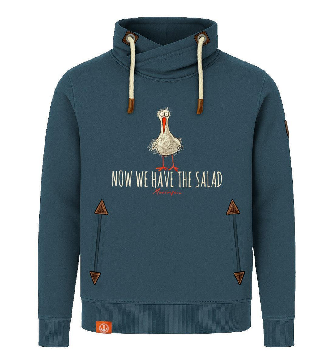 Now we have the Salad · Unisex Bio Schalkragen Sweatshirt (ohne Kapuze)-Unisex Bio Schalkragen Sweatshirt-stargazer-S-Mooinzen