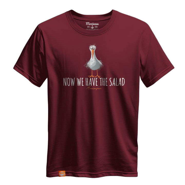 Now we have the Salad · Unisex Premium Bio T-Shirt-Unisex Premium Bio T-Shirt-tibetan-red-S-Mooinzen