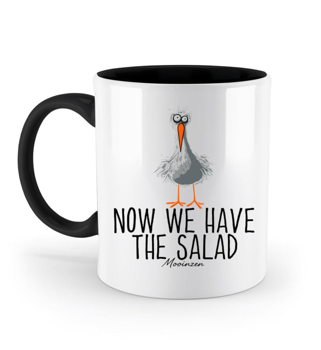 Now we have the salad · Keramiktasse Zweifarbig-Keramik Tasse Zweifarbig-Black-330ml-Mooinzen