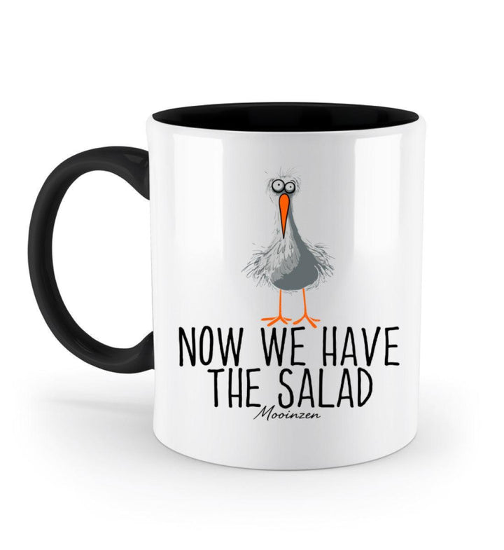 Now we have the salad · Keramiktasse Zweifarbig-Keramik Tasse Zweifarbig-Black-330ml-Mooinzen