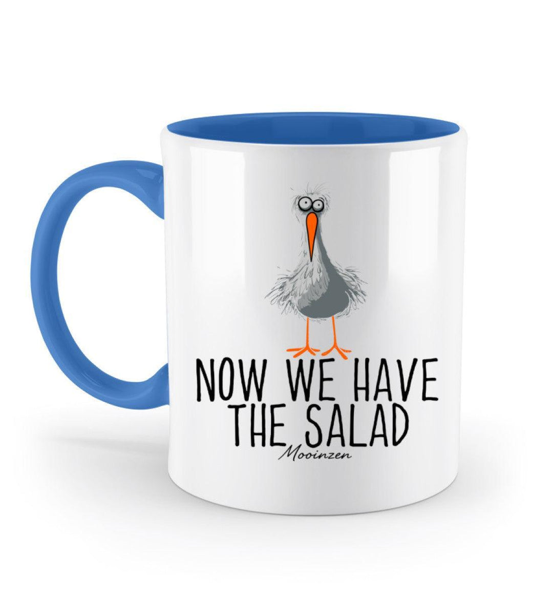 Now we have the salad · Keramiktasse Zweifarbig-Keramik Tasse Zweifarbig-Blue-330ml-Mooinzen