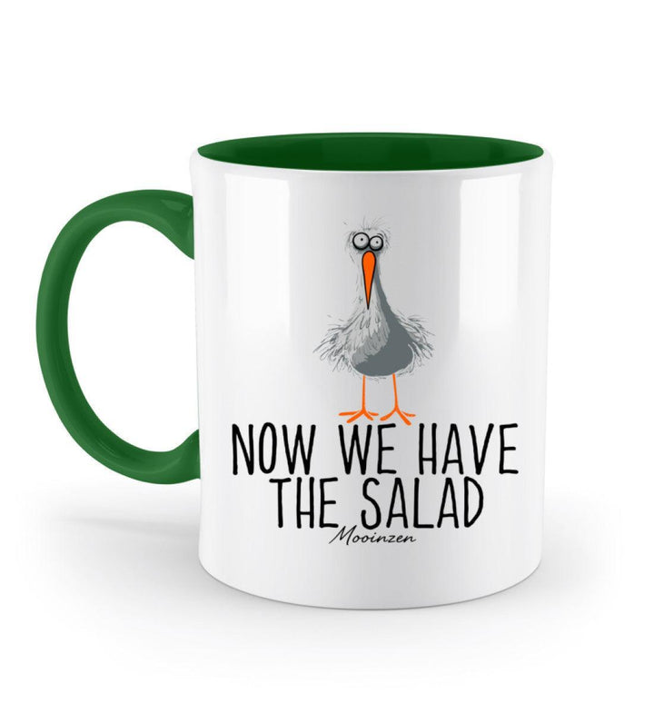 Now we have the salad · Keramiktasse Zweifarbig-Keramik Tasse Zweifarbig-Irish Green-330ml-Mooinzen