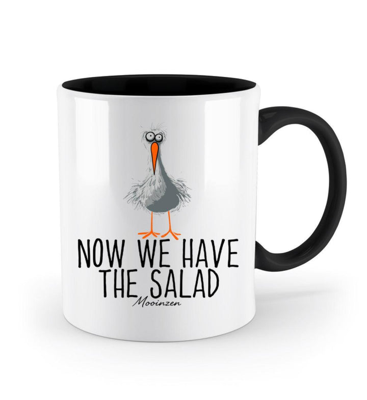 Now we have the salad · Keramiktasse Zweifarbig-Keramik Tasse Zweifarbig-Mooinzen