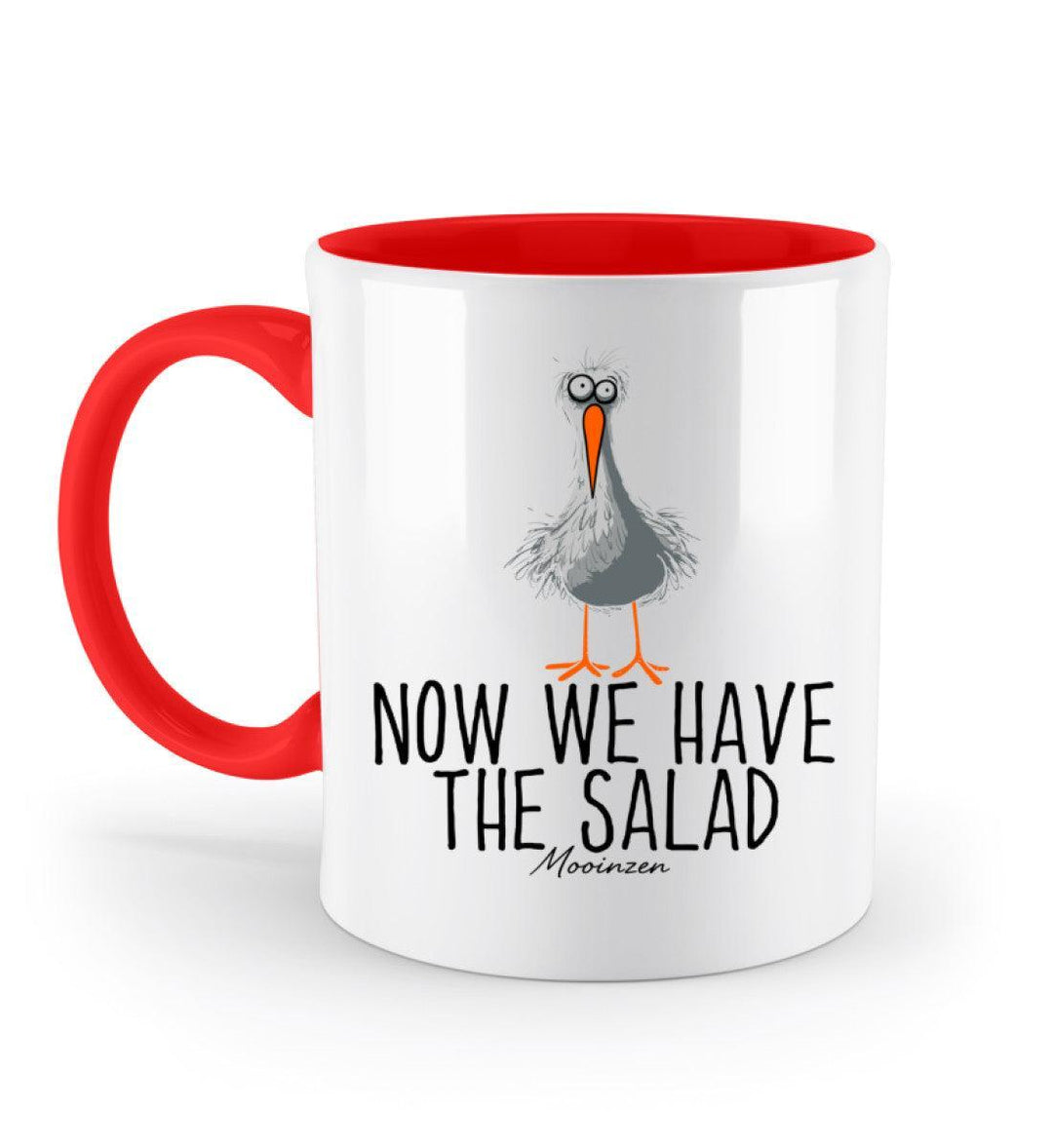Now we have the salad · Keramiktasse Zweifarbig-Keramik Tasse Zweifarbig-Rubin Red-330ml-Mooinzen