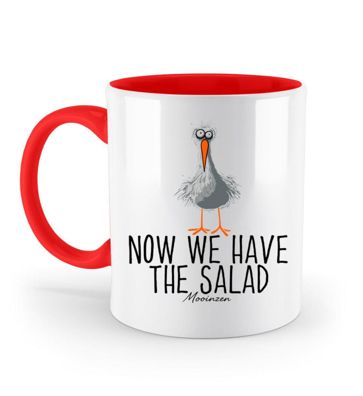 Now we have the salad · Keramiktasse Zweifarbig-Keramik Tasse Zweifarbig-Rubin Red-330ml-Mooinzen