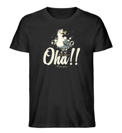 Oha 2 · Herren Premium Bio T-Shirt-Herren Premium Bio T-Shirt-Black-XS-Mooinzen
