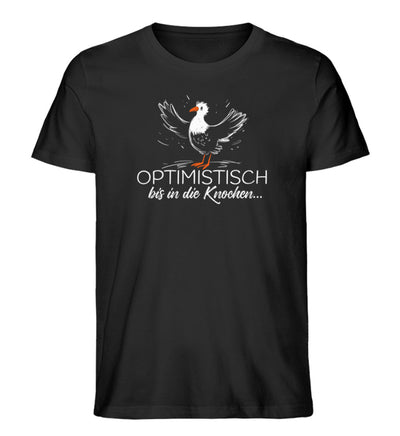 Optimistisch bis in die Knochen · Herren Premium Bio T-Shirt-Herren Premium Bio T-Shirt-Black-XS-Mooinzen