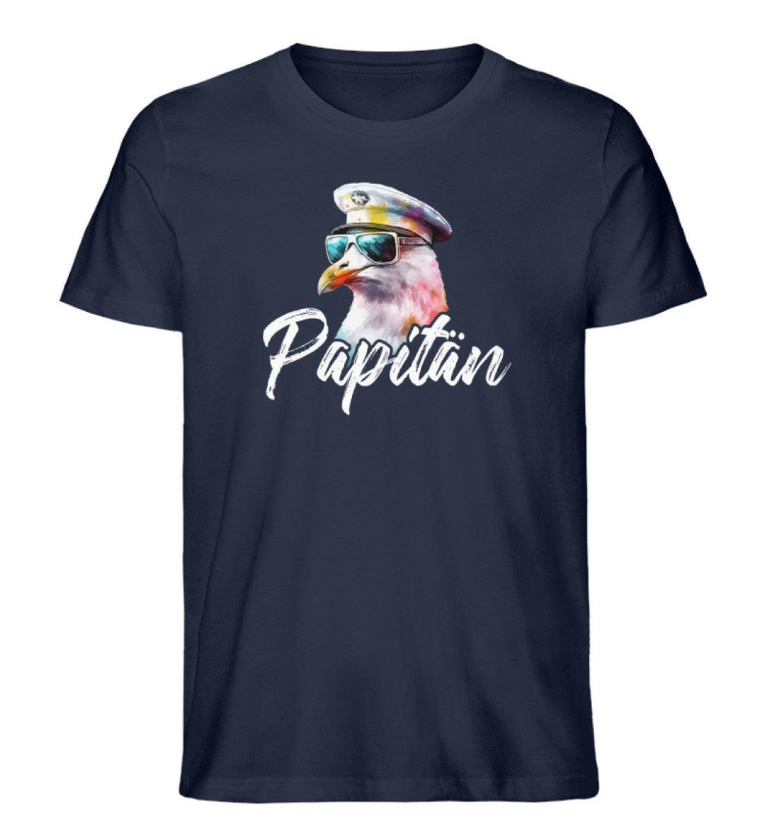 Papitän coole Möwe · Herren Premium Bio T-Shirt-Herren Premium Bio T-Shirt-French Navy-XS-Mooinzen