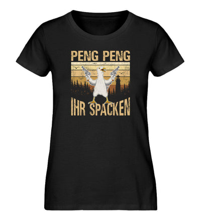 Peng Peng ihr Spacken · Damen Premium Bio T-Shirt-Damen Premium Bio T-Shirt-Black-S-Mooinzen