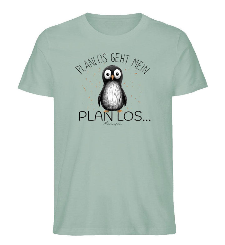 Planlos geht mein Plan los · Herren Premium Bio T-Shirt-Herren Premium Bio T-Shirt-Aloe-XS-Mooinzen
