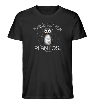 Planlos geht mein Plan los · Herren Premium Bio T-Shirt-Herren Premium Bio T-Shirt-Black-XS-Mooinzen