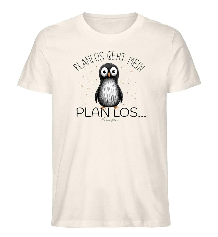 Planlos geht mein Plan los · Herren Premium Bio T-Shirt-Herren Premium Bio T-Shirt-Vintage White-XS-Mooinzen