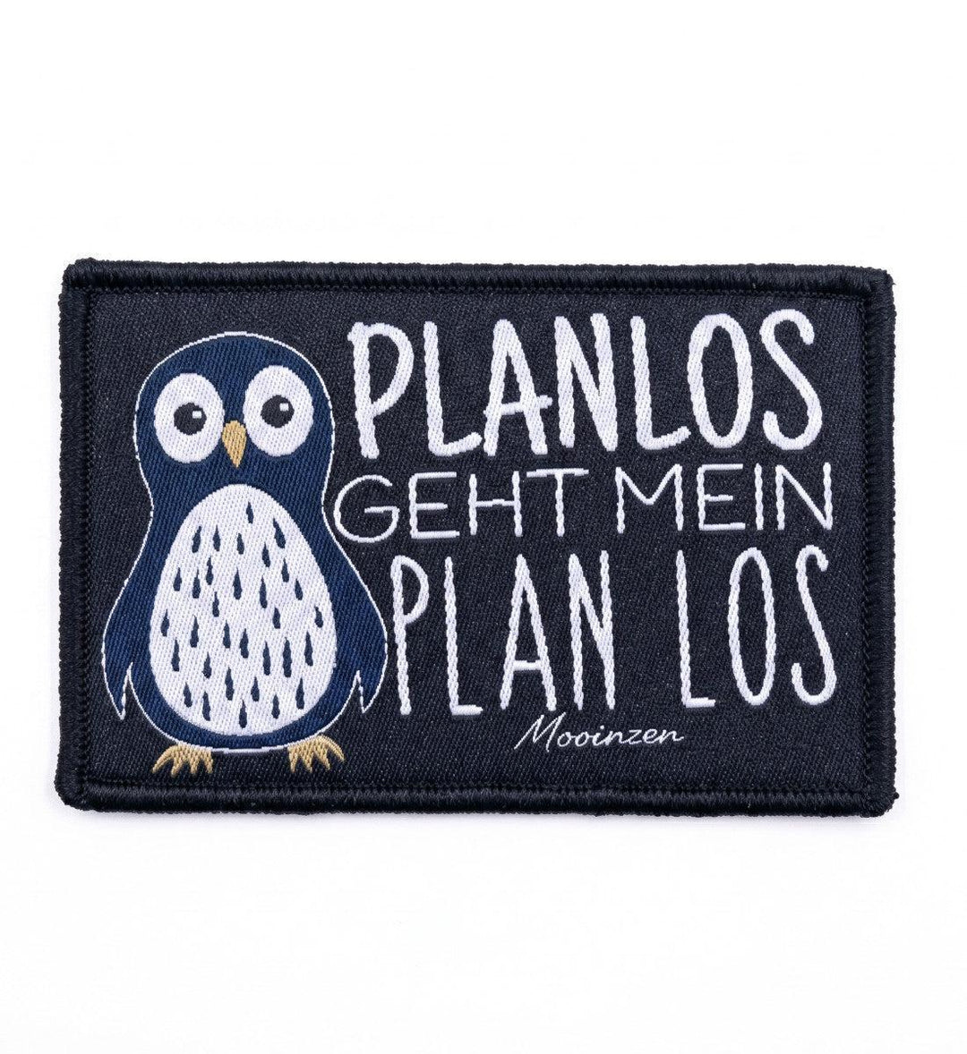 Planlos geht mein Plan los · Klettwattpatch V2-Klettwatt Patch-black-9x6-Mooinzen