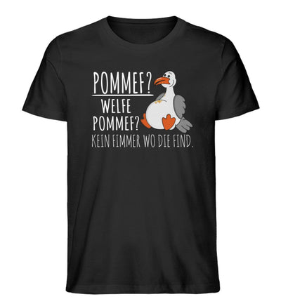 Pommef? Welfe Pommef? · Herren Premium Bio T-Shirt-Herren Premium Bio T-Shirt-Black-XS-Mooinzen
