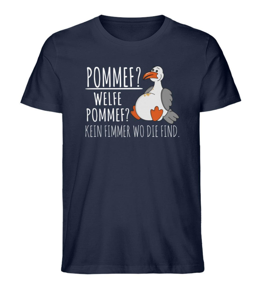 Pommef? Welfe Pommef? · Herren Premium Bio T-Shirt-Herren Premium Bio T-Shirt-French Navy-XS-Mooinzen