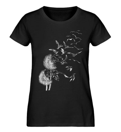 Pusteblume Möwen · Damen Premium Bio T-Shirt-Damen Premium Bio T-Shirt-Black-S-Mooinzen