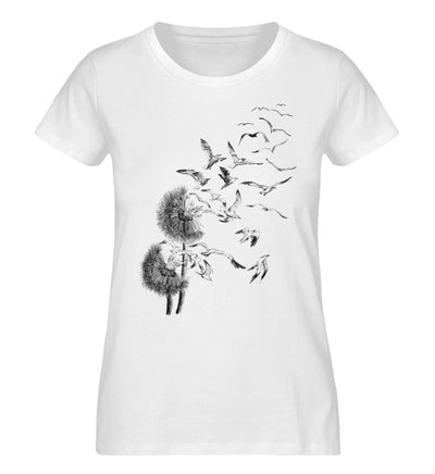 Pusteblume Möwen · Damen Premium Bio T-Shirt-Damen Premium Bio T-Shirt-White-S-Mooinzen