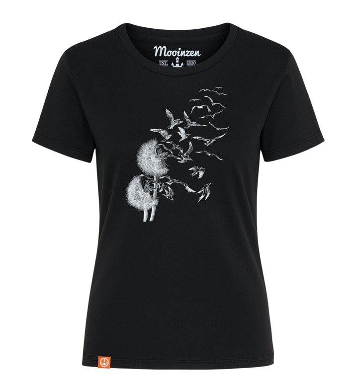 Pusteblume Möwen · Damen Premium Signature Bio T-Shirt-Damen Signature Bio T-Shirt-black-beauty-XS-Mooinzen