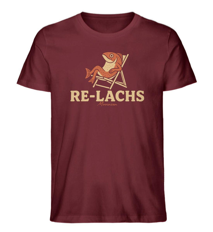 Re-Lachs · Herren Premium Bio T-Shirt-Herren Premium Bio T-Shirt-Burgundy-XS-Mooinzen