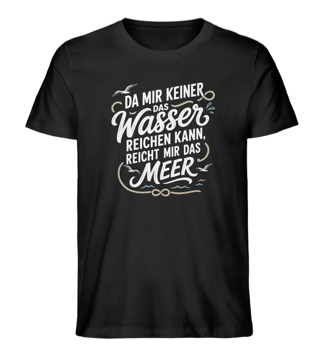 Reicht mir das Meer · Herren Premium Bio T-Shirt-Herren Premium Bio T-Shirt-Black-XS-Mooinzen