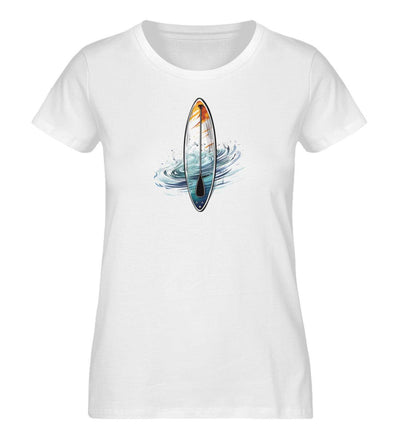 SUP Wave · Damen Premium Bio T-Shirt-Damen Premium Bio T-Shirt-White-S-Mooinzen