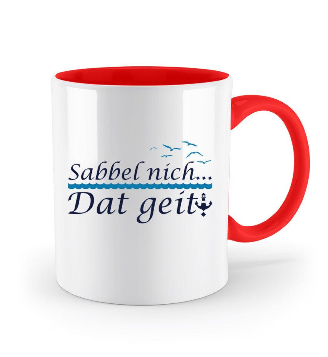 Sabbel nich.. Dat geit! · Keramiktasse Zweifarbig-Keramik Tasse zweifarbig-Mooinzen