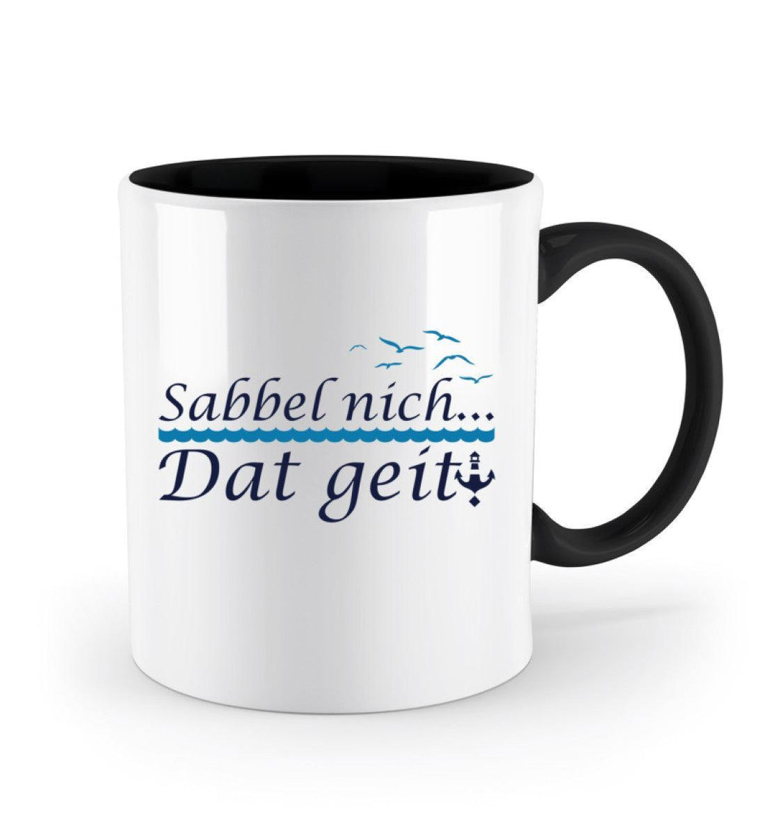 Sabbel nich.. Dat geit! · Keramiktasse Zweifarbig-Keramik Tasse zweifarbig-Mooinzen