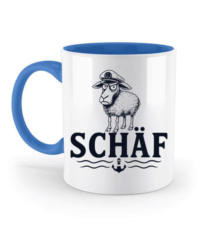 Schäf Chef Papa Vater · Keramiktasse Zweifarbig-Keramik Tasse Zweifarbig-Blue-330ml-Mooinzen