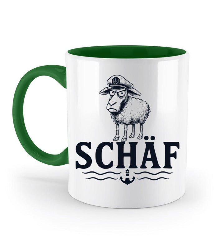 Schäf Chef Papa Vater · Keramiktasse Zweifarbig-Keramik Tasse Zweifarbig-Irish Green-330ml-Mooinzen