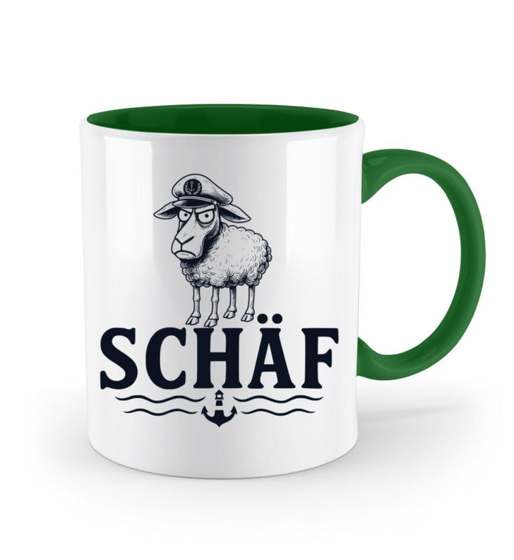 Schäf Chef Papa Vater · Keramiktasse Zweifarbig-Keramik Tasse Zweifarbig-Mooinzen