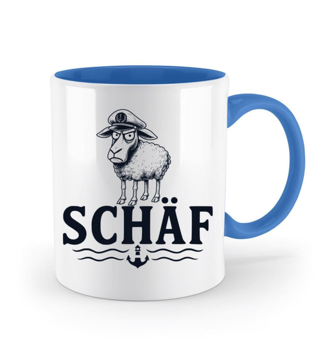 Schäf Chef Papa Vater · Keramiktasse Zweifarbig-Keramik Tasse Zweifarbig-Mooinzen