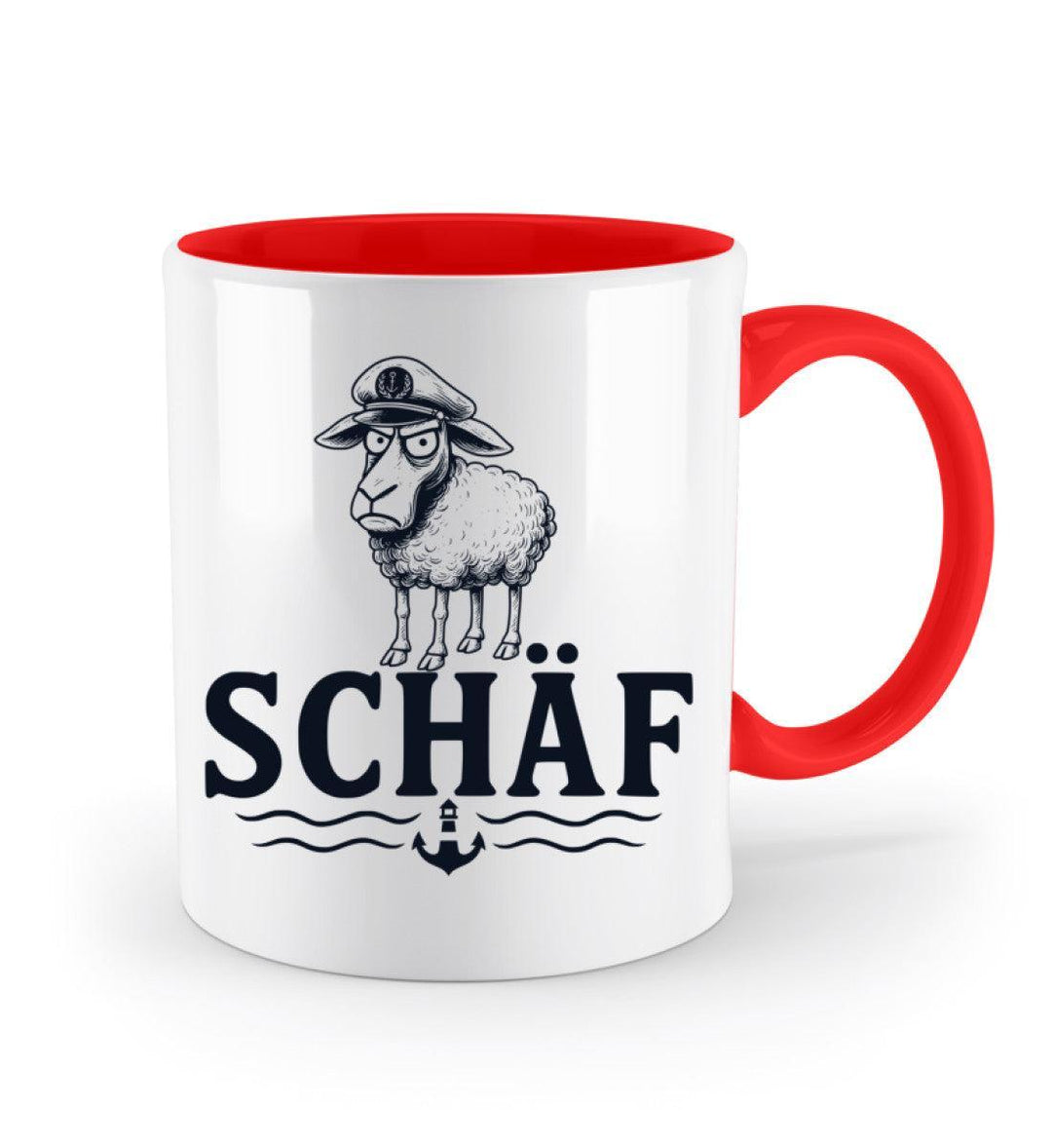 Schäf Chef Papa Vater · Keramiktasse Zweifarbig-Keramik Tasse Zweifarbig-Mooinzen