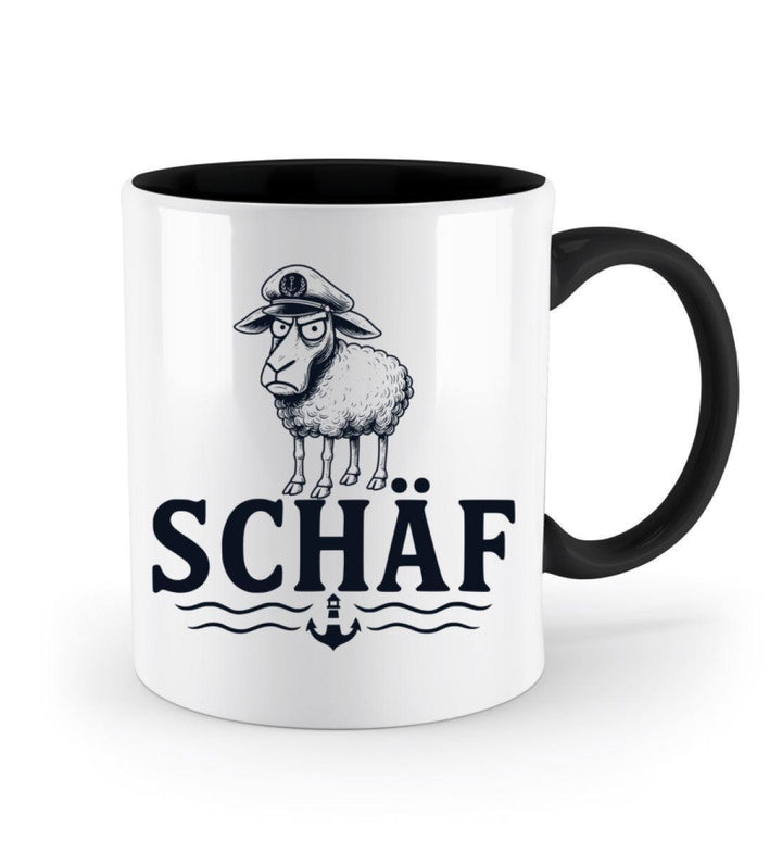 Schäf Chef Papa Vater · Keramiktasse Zweifarbig-Keramik Tasse Zweifarbig-Mooinzen