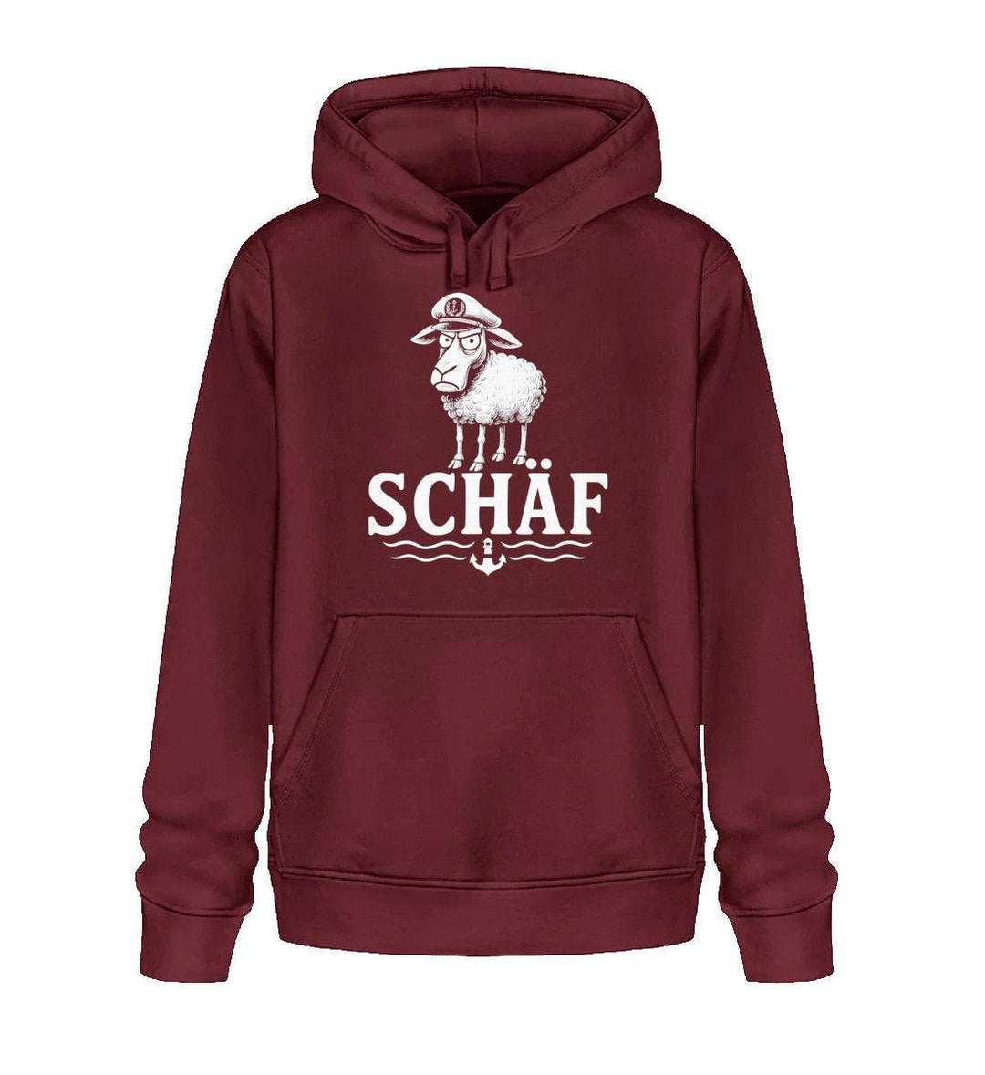 Schäf Chef Papa Vater · Unisex Bio Hoodie-Unisex Bio Hoodie-Burgundy-XS-Mooinzen