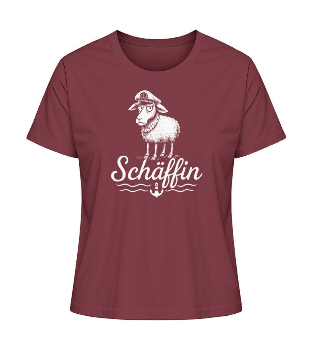 Schäffin Chefin · Damen Premium Bio T-Shirt 2.0-Damen Premium Bio T-Shirt 2.0-Burgundy-XS-Mooinzen