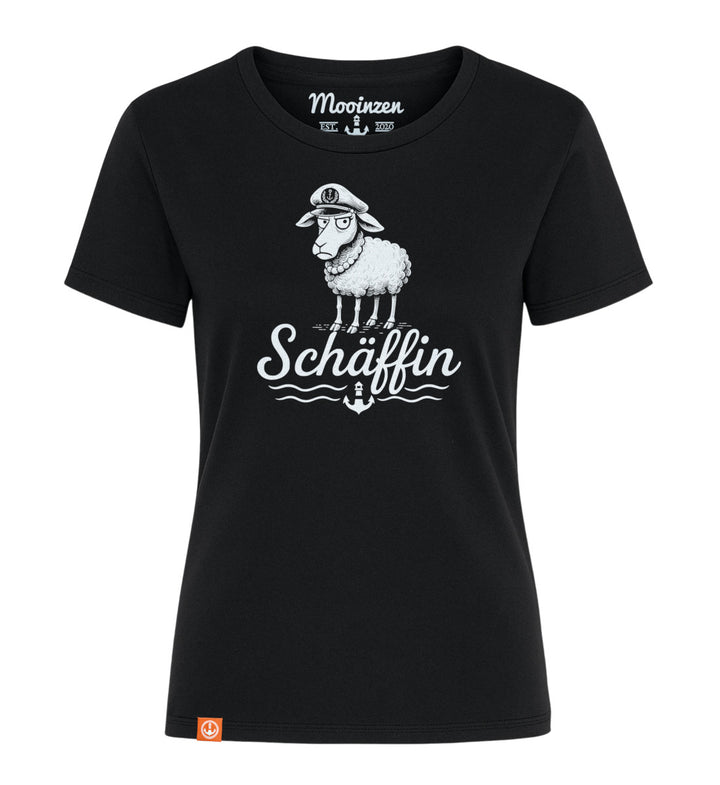 Schäffin Chefin · Damen Premium Signature Bio T-Shirt-Damen Signature Bio T-Shirt-black-beauty-XS-Mooinzen