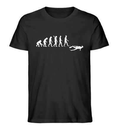 Schnorcheln Evolution · Herren Premium Bio T-Shirt-Herren Premium Bio T-Shirt-Black-XS-Mooinzen
