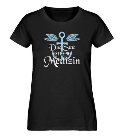 See Medizin · Damen Premium Bio T-Shirt-Damen Premium Bio T-Shirt-Black-S-Mooinzen